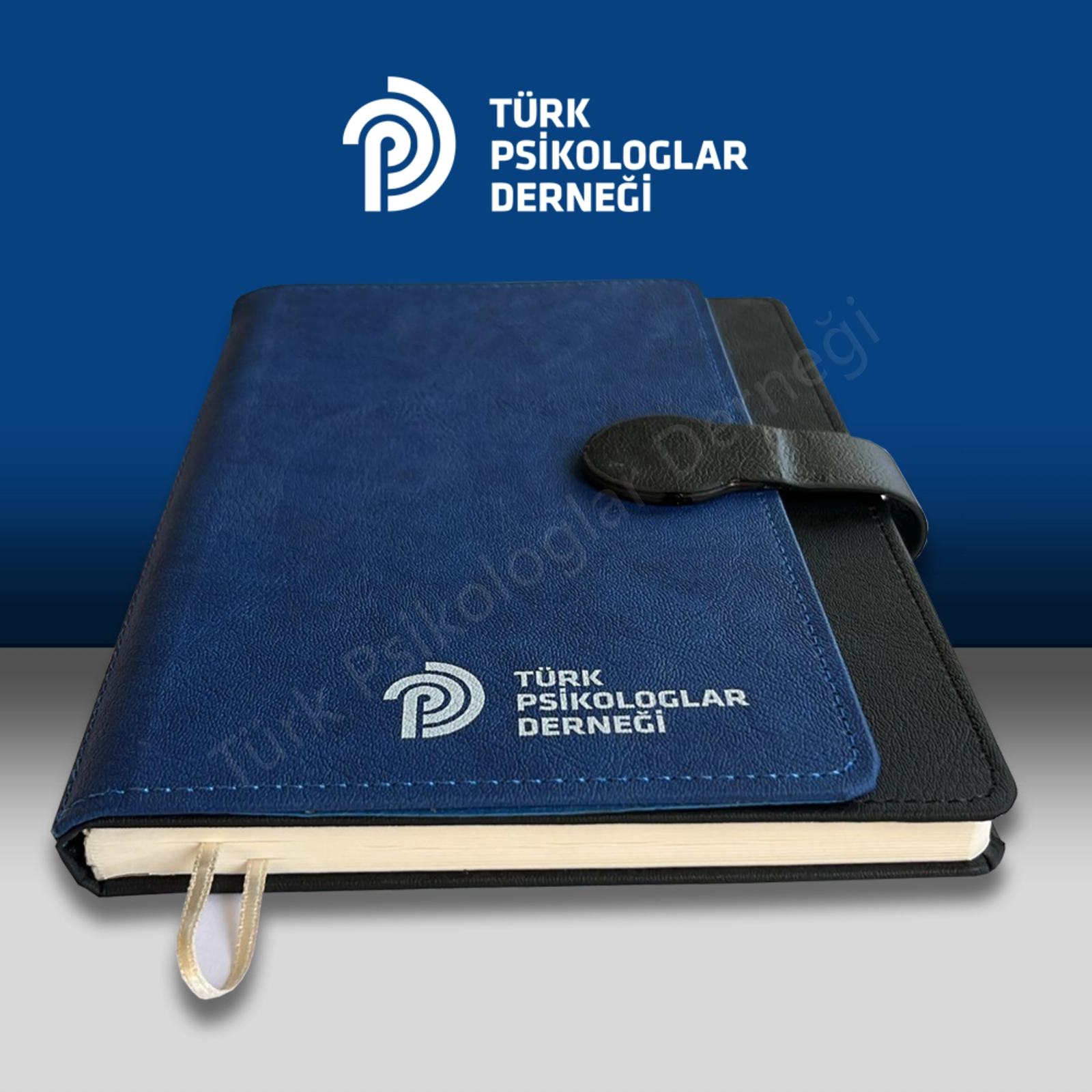 Tpd Logolu Mavi-Siyah Ajanda